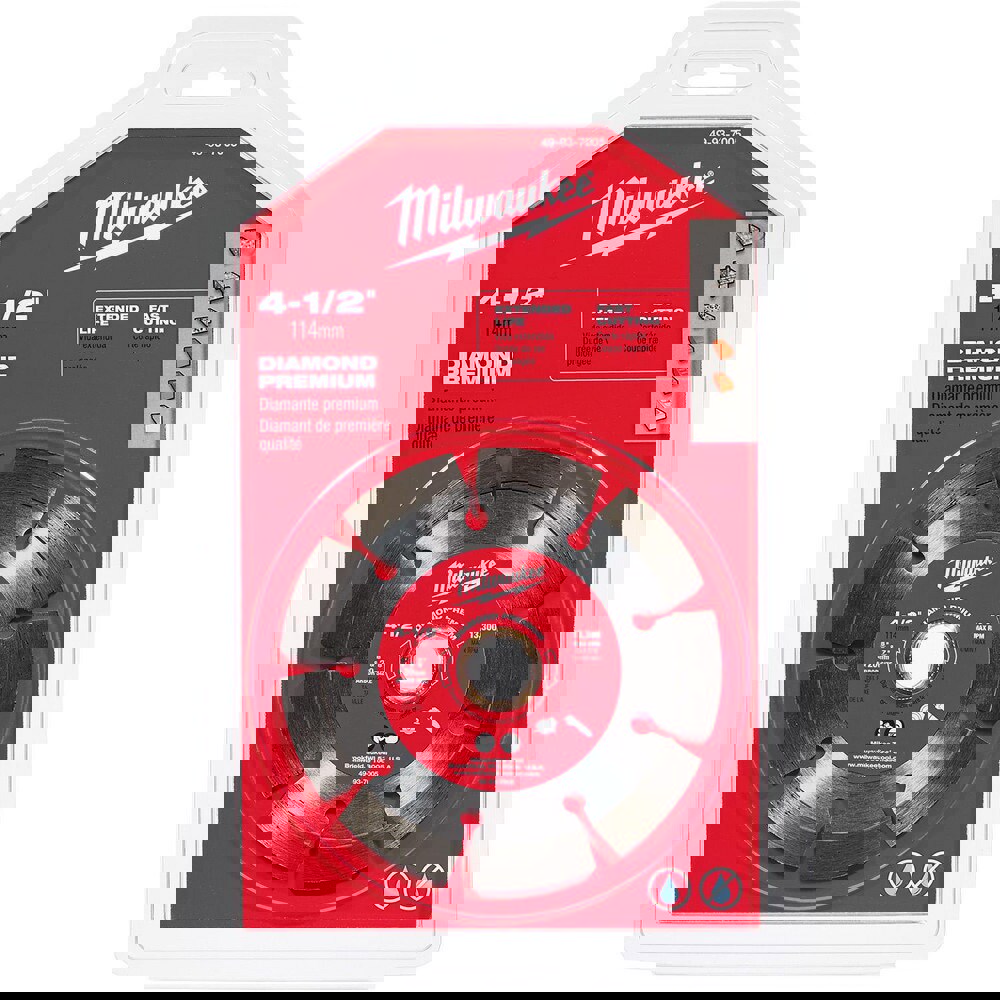 Cutoff Wheels; Wheel Diameter (Inch): 4-1/2 ; Wheel Thickness (Decimal Inch): 0.0900 ; Hole Size (Inch): 7/8; 5/8 ; Hole Size: 20.000 ; Abrasive Material: Diamond ; Reinforced: No